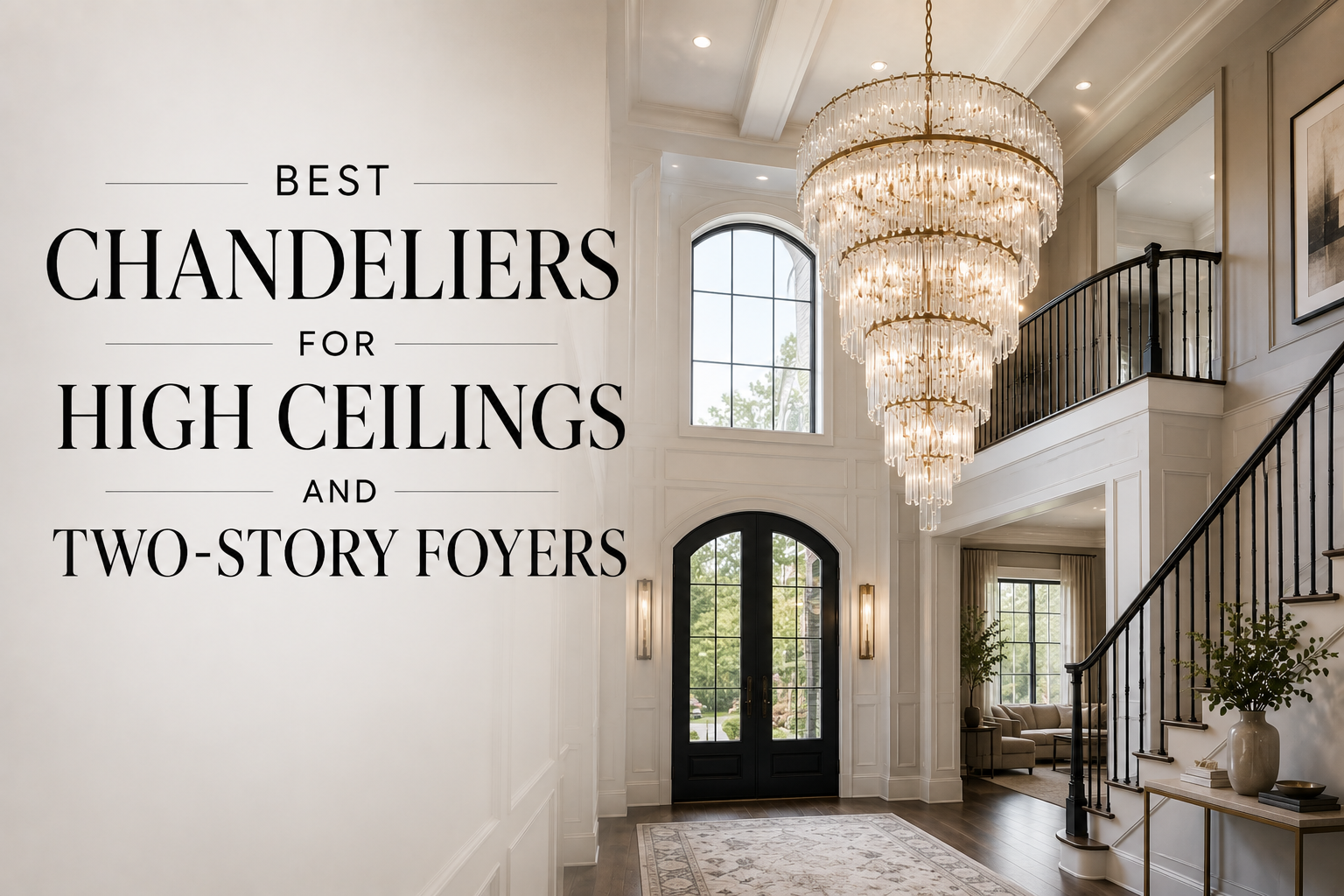 Best Chandeliers for High Ceilings and Two-Story Foyers