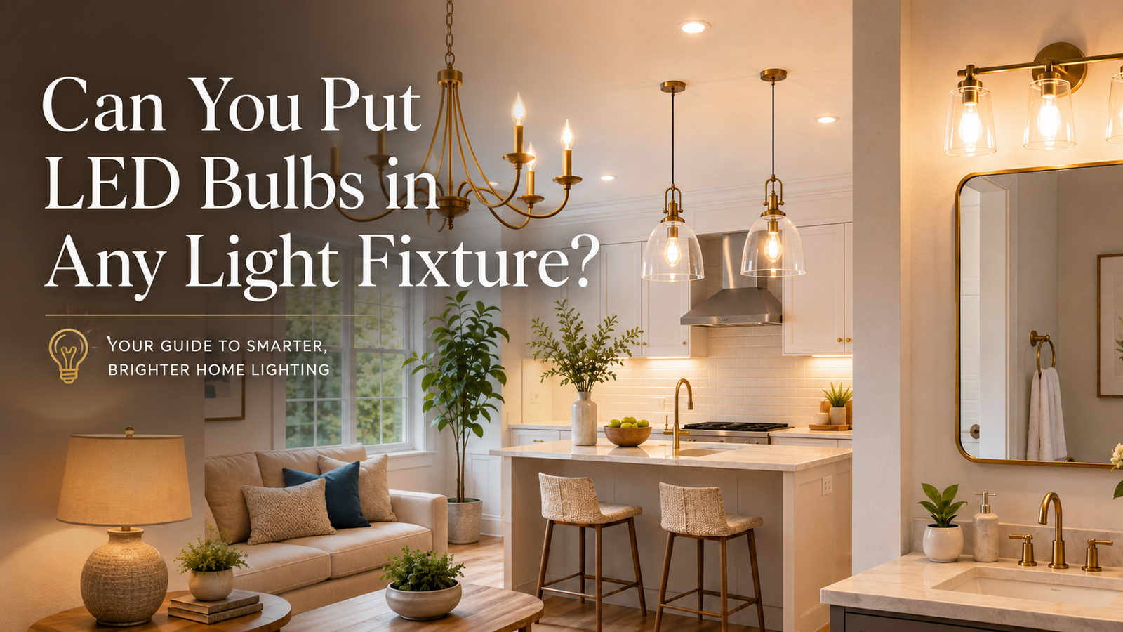 Can You Put LED Bulbs in Any Light Fixture?
