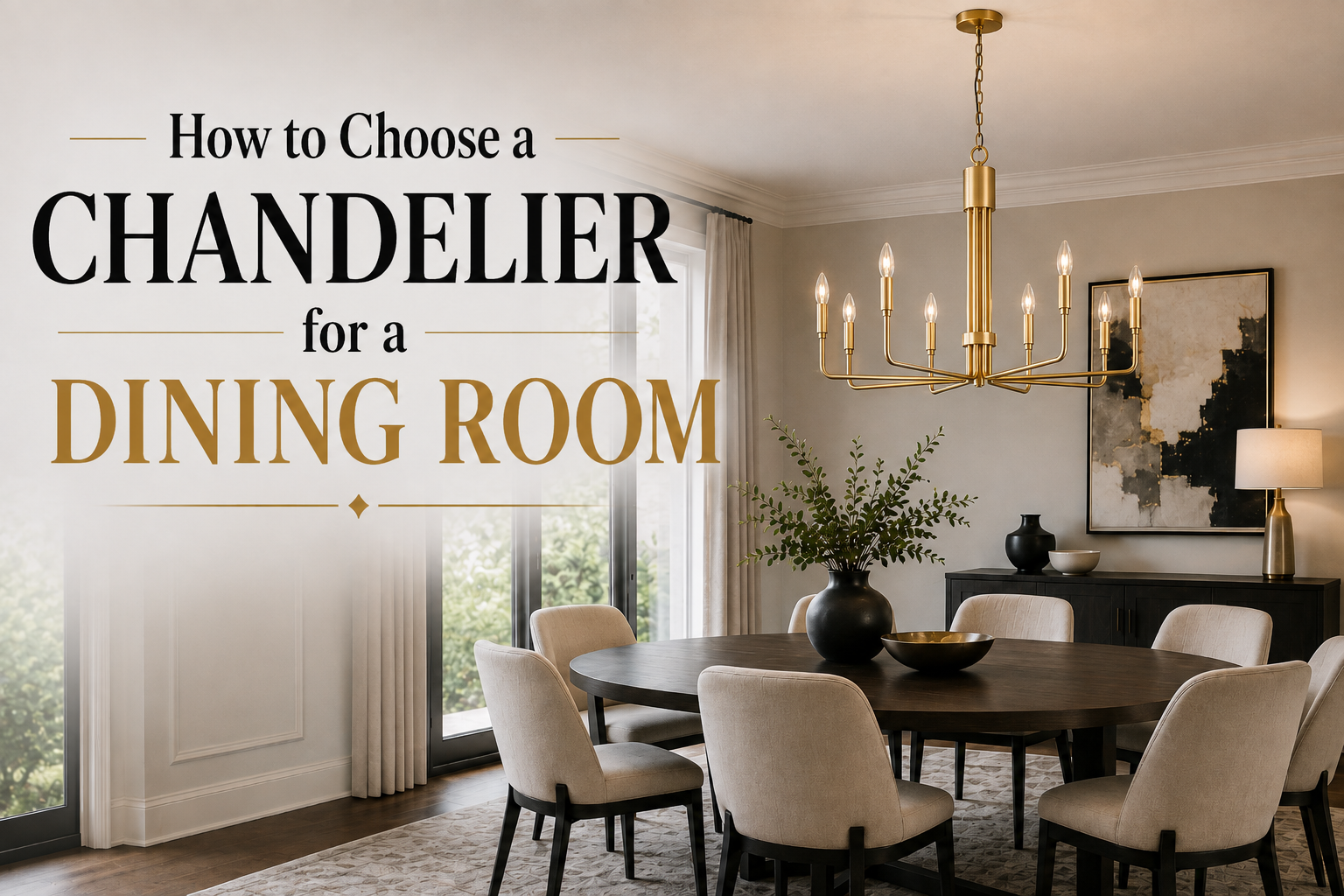 How to Choose a Chandelier for a Dining Room