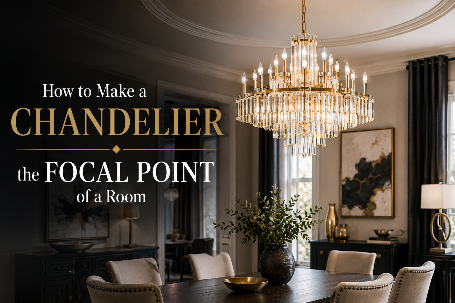 How to Make a Chandelier the Focal Point of a Room