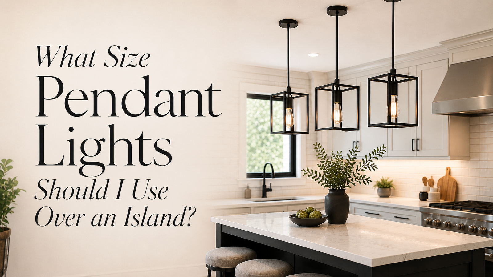 What Size Pendant Lights Should I Use Over an Island?