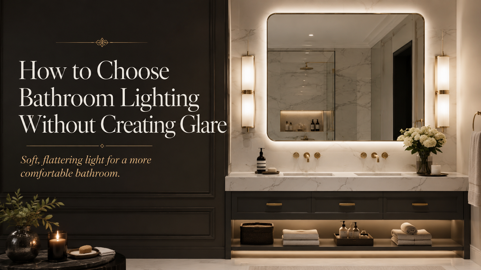 How to Choose Bathroom Lighting Without Creating Glare