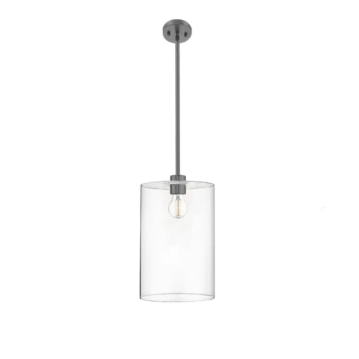 Minicio 1-Light 9" Clear Glass Pendant - MB