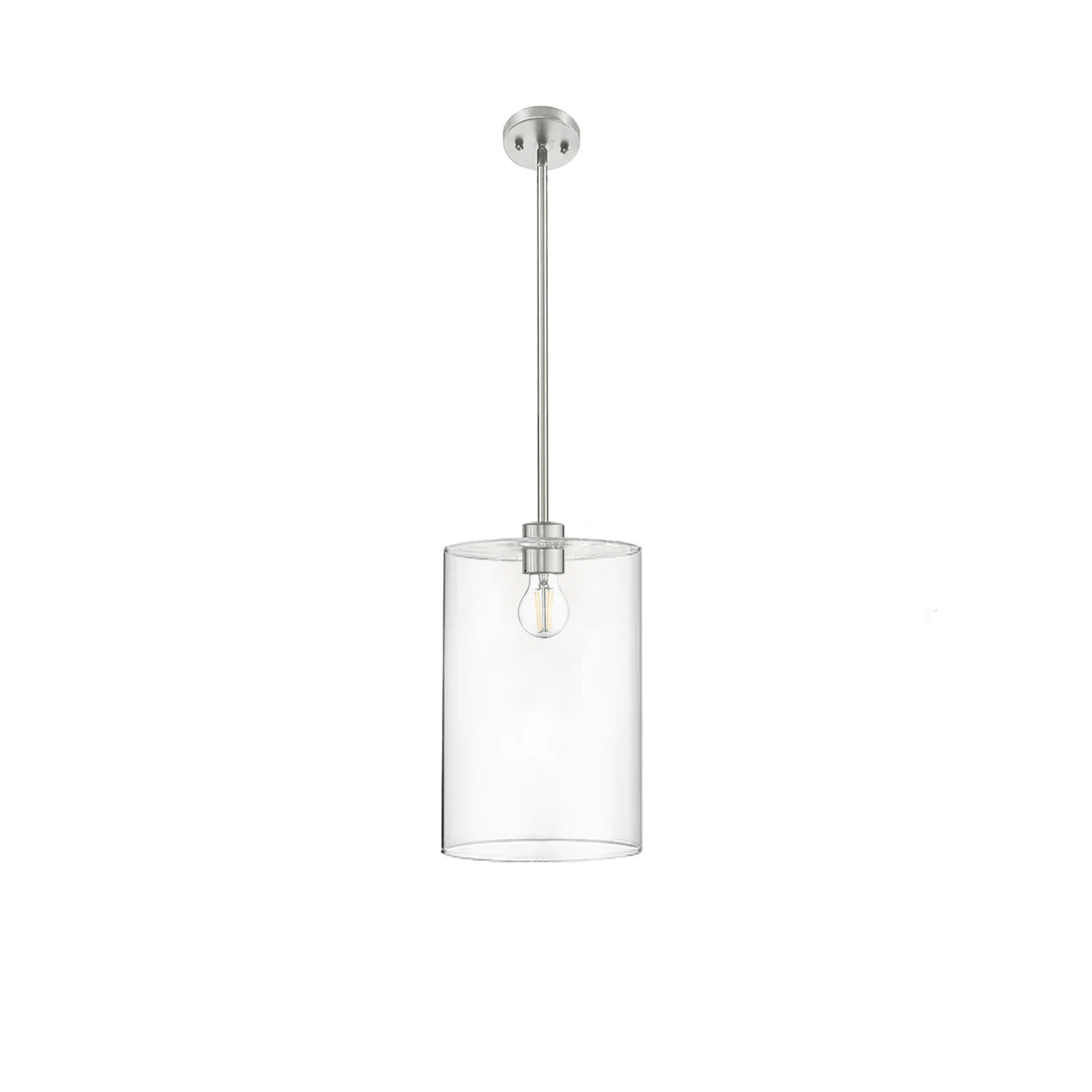 Minicio 1-Light 9" Clear Glass Pendant - NK