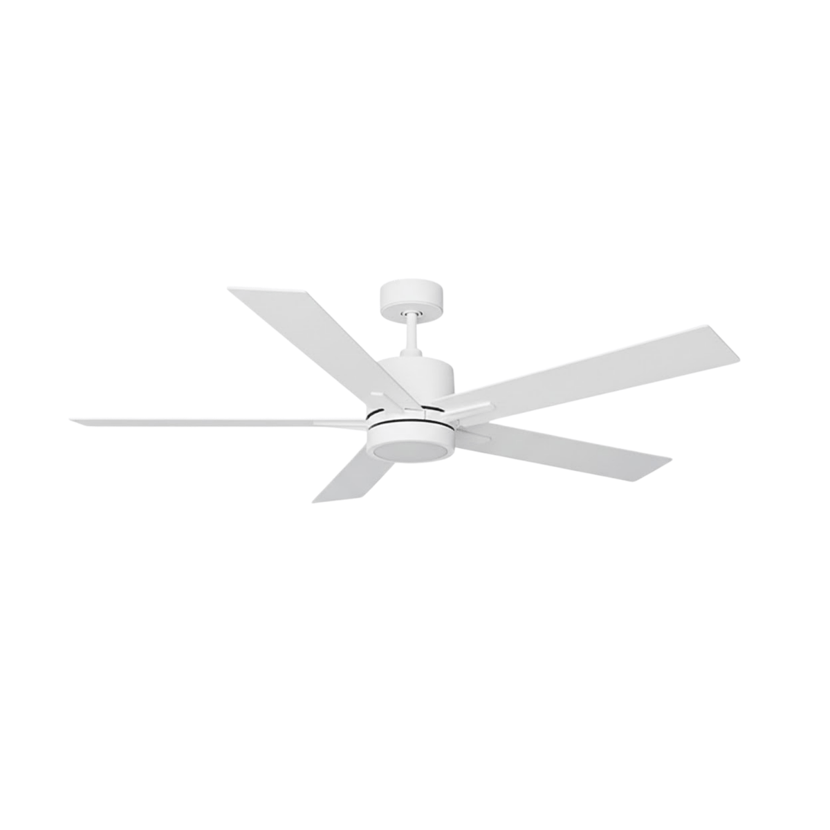 5-Blade 52" WH Modern Cylinder Fan White Blades WC-6-WH