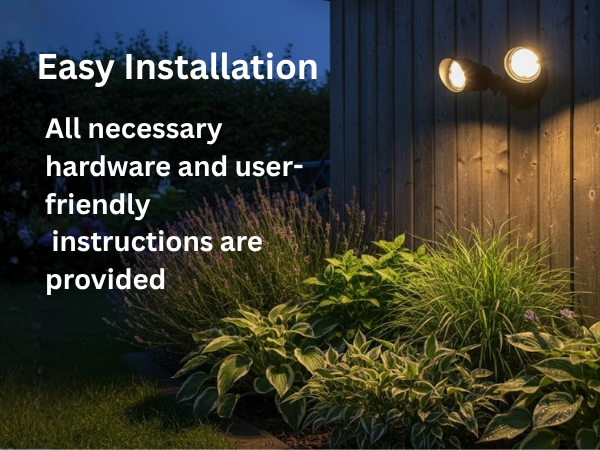 LED-Double Flood-Matte Black-20W 3000K