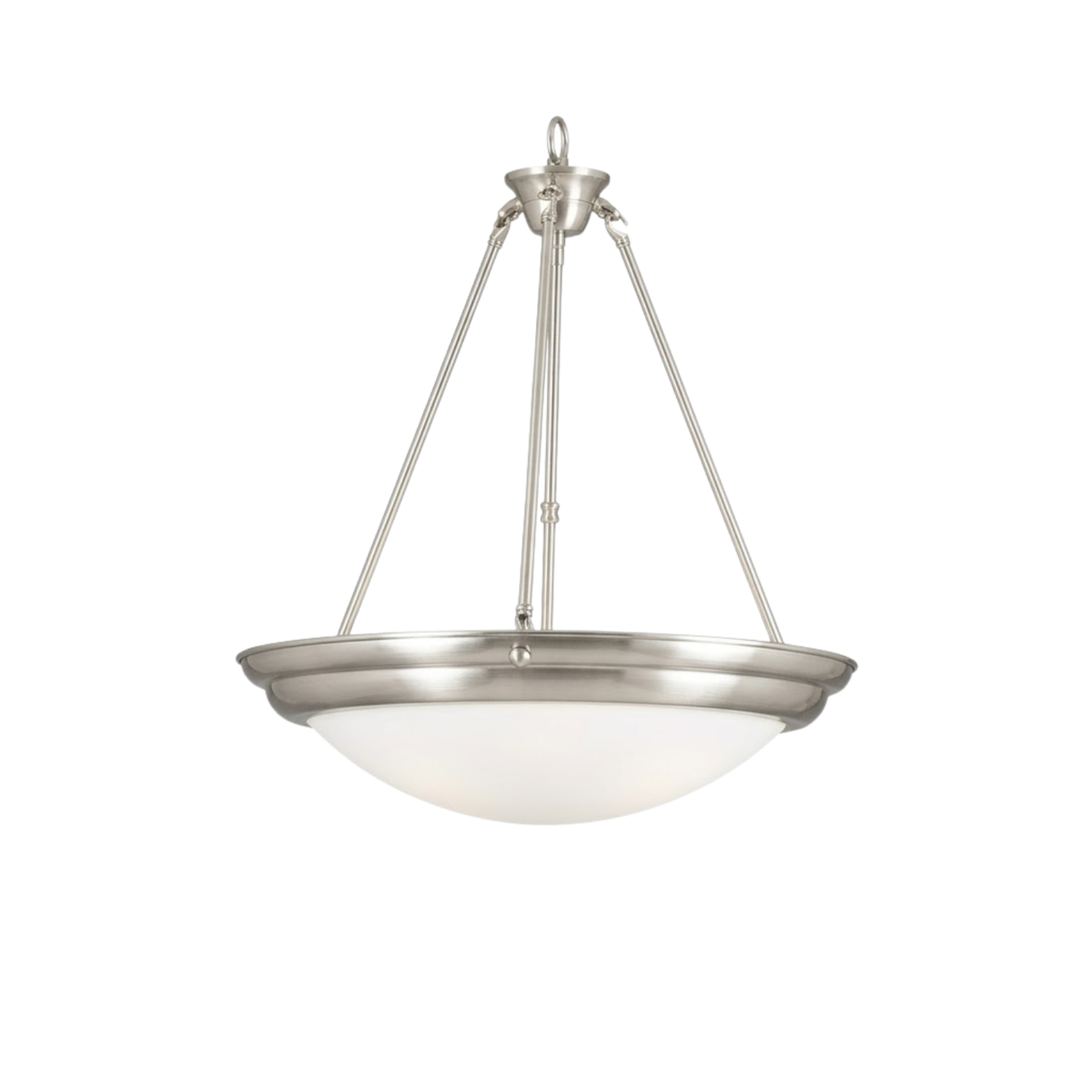 Laredo Foyer White Bowl Hanging Pendant