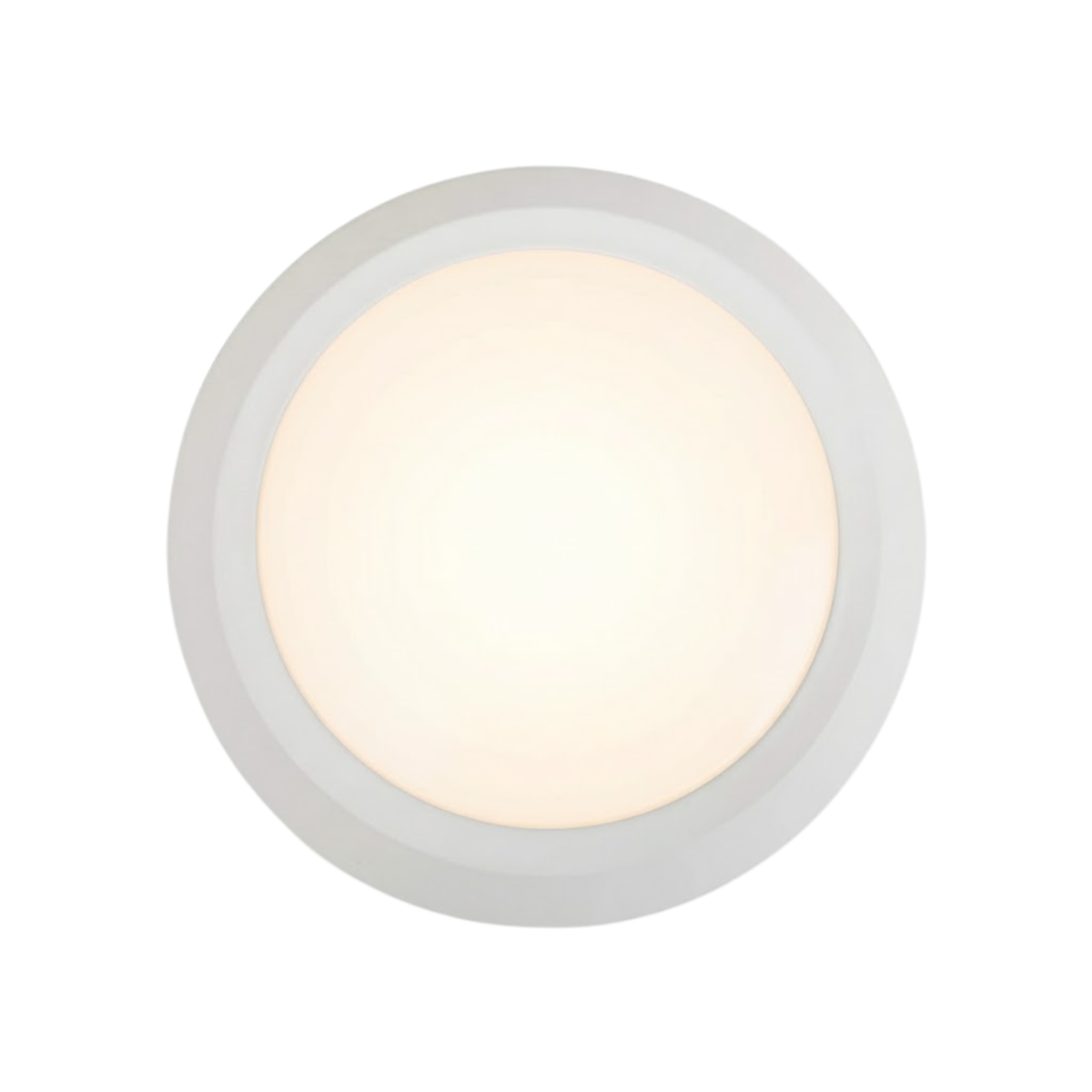 White 5/6" LED Disk Light - 15W - 3000K Dimmable