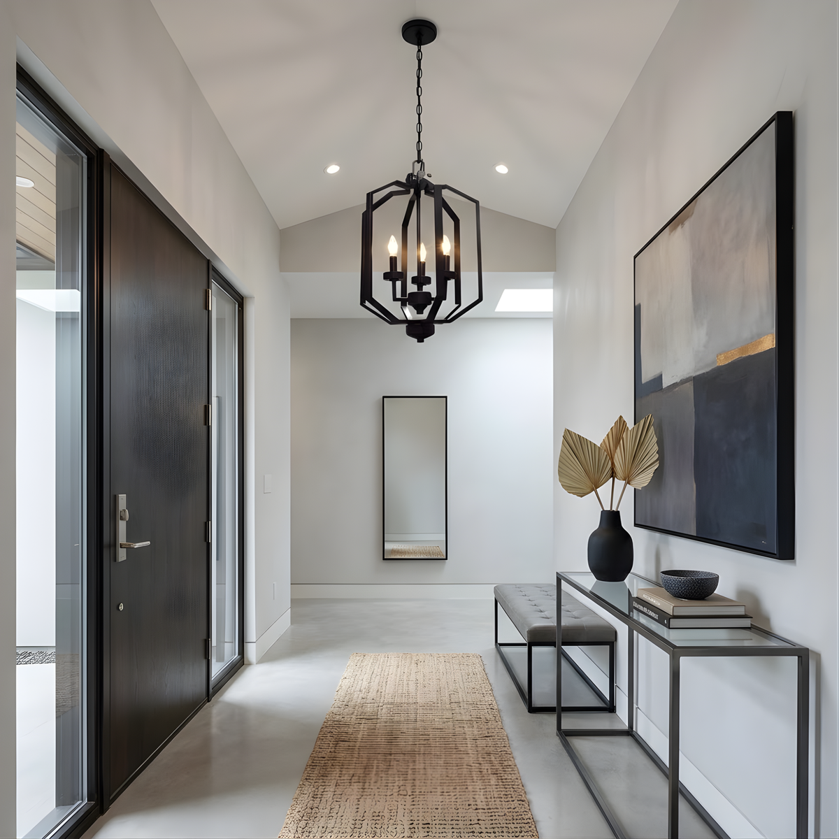 Paris 3 Light Open Cage Pendant Light - Rubbed Bronze Finish with No Glass