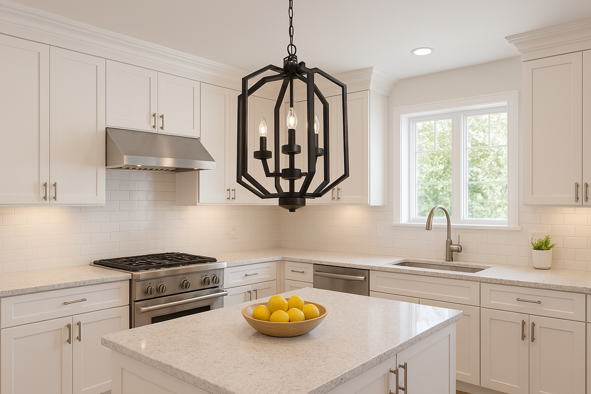 Paris 3 Light Open Cage Pendant Light - Rubbed Bronze Finish with No Glass