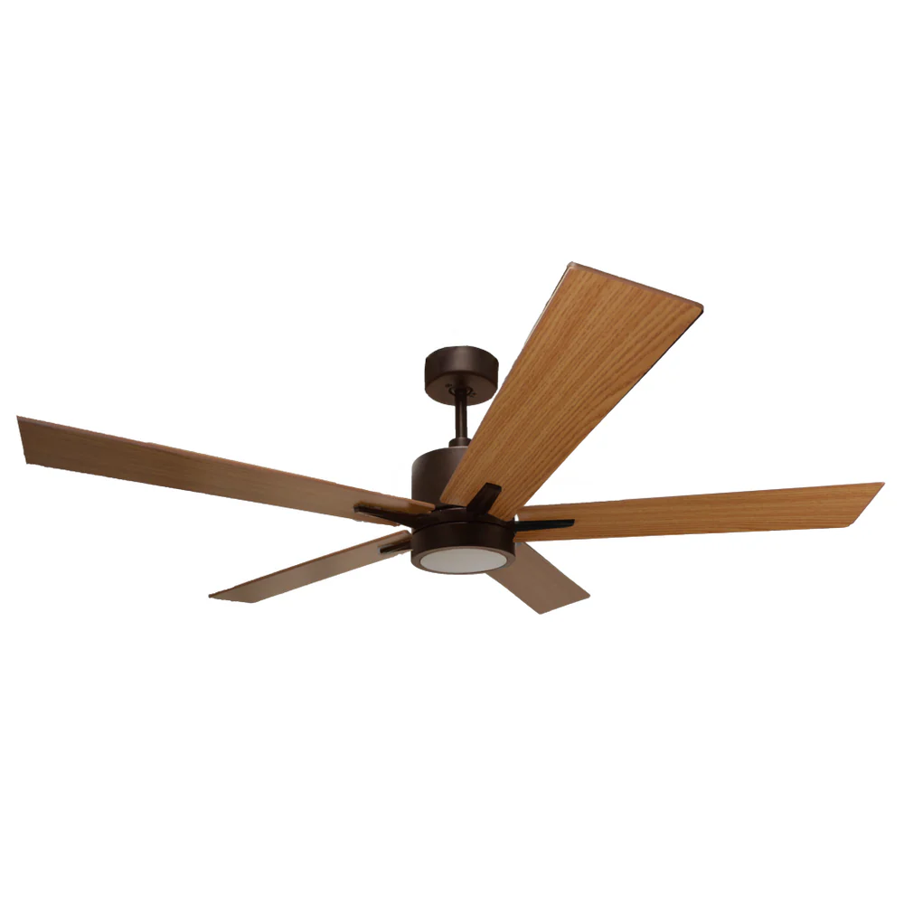 5-Blade 52" RB Modern Cylinder Fan Med Oak/Walnut Blades WC-1-WH Included
