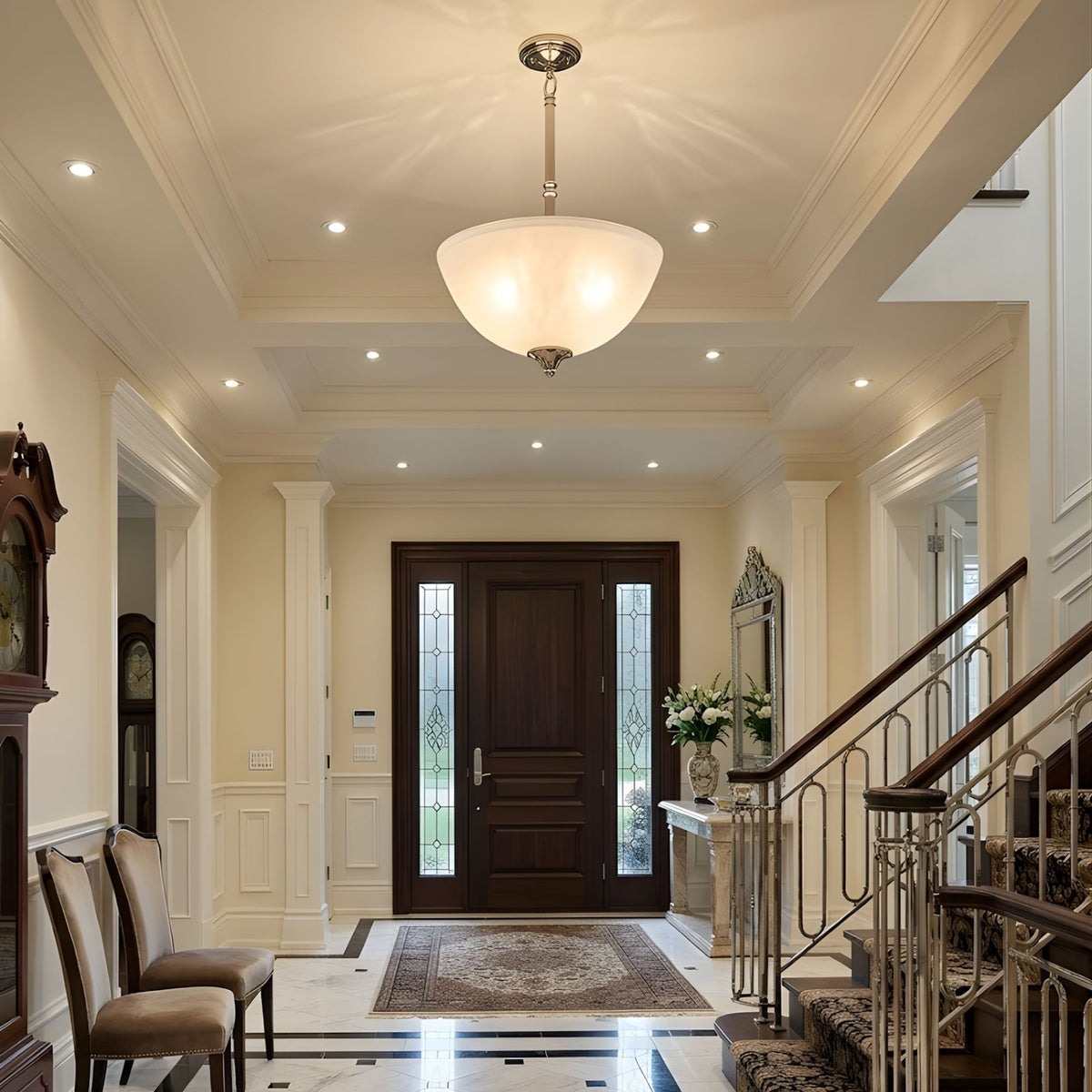 16 Inch Flush Bowl Pendant Farmhouse Hallway Ceiling Light Fixture #19329