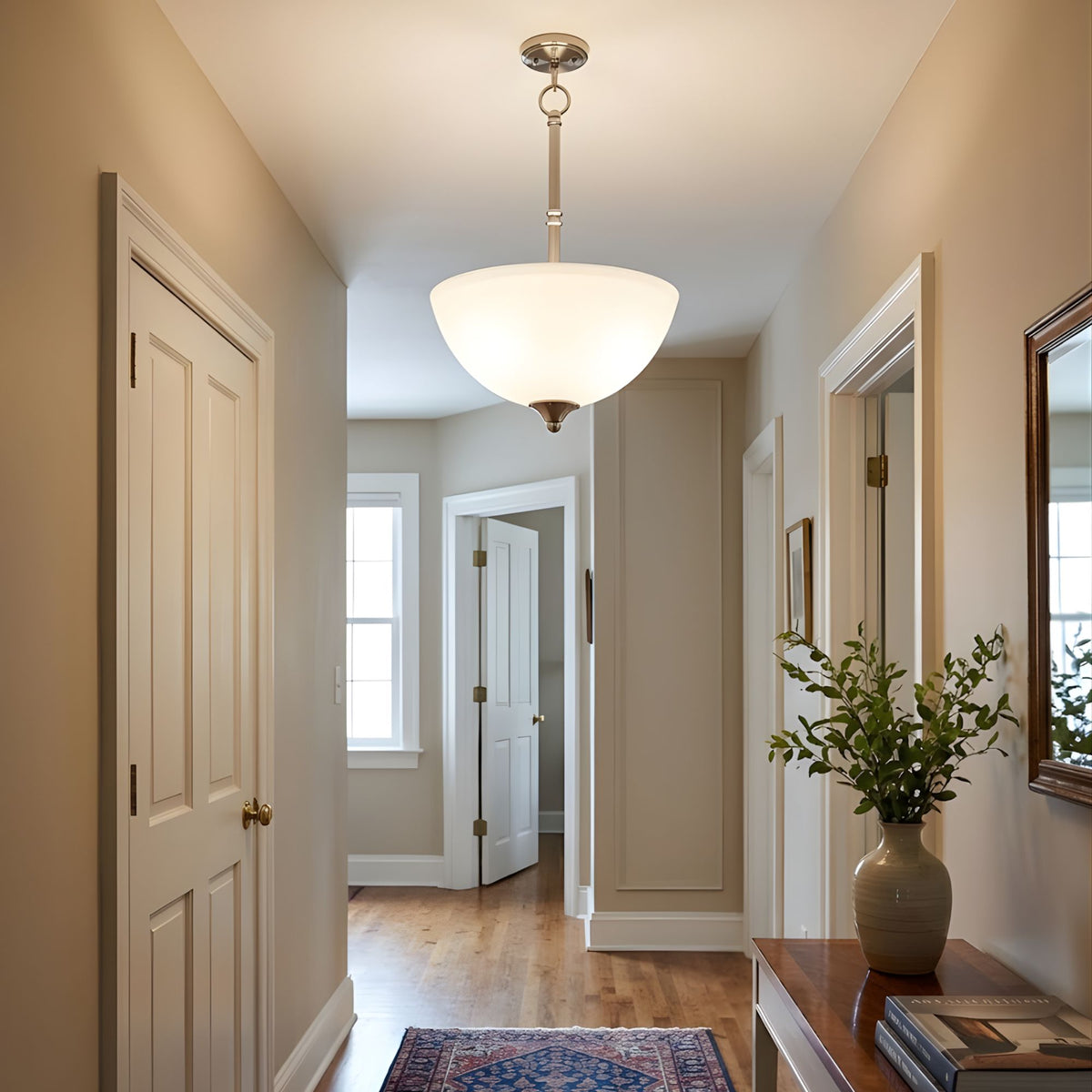 16 Inch Flush Bowl Pendant Farmhouse Hallway Ceiling Light Fixture #19329