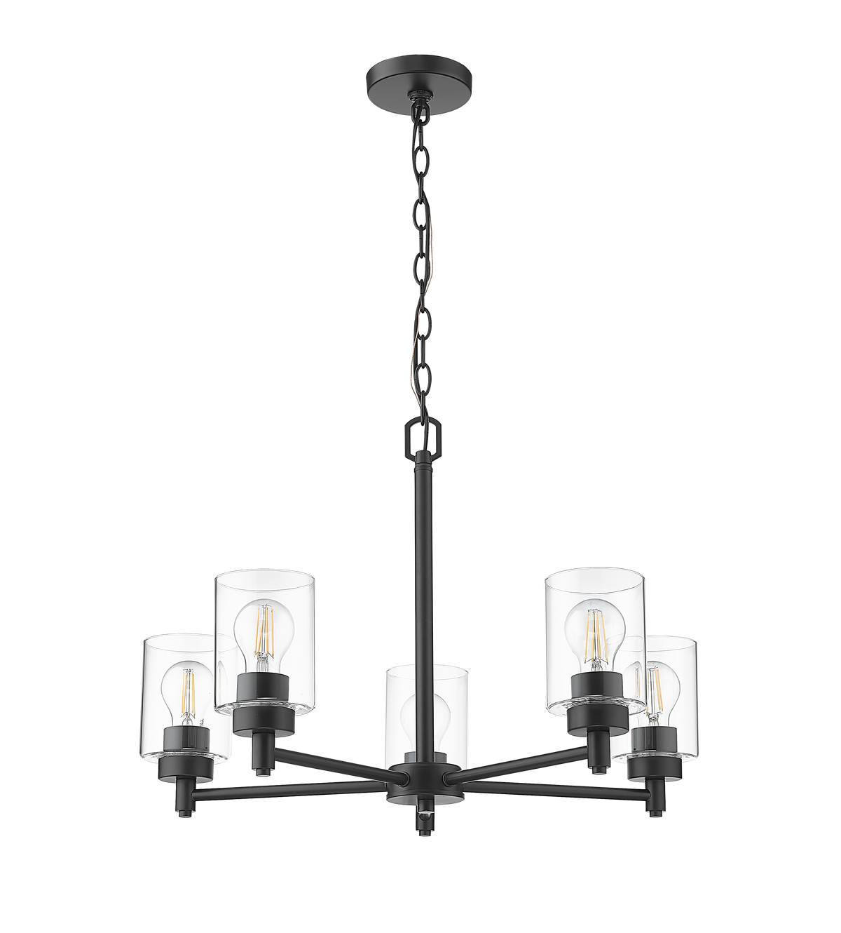 Mincio 5-Light Clear Glass Chandelier