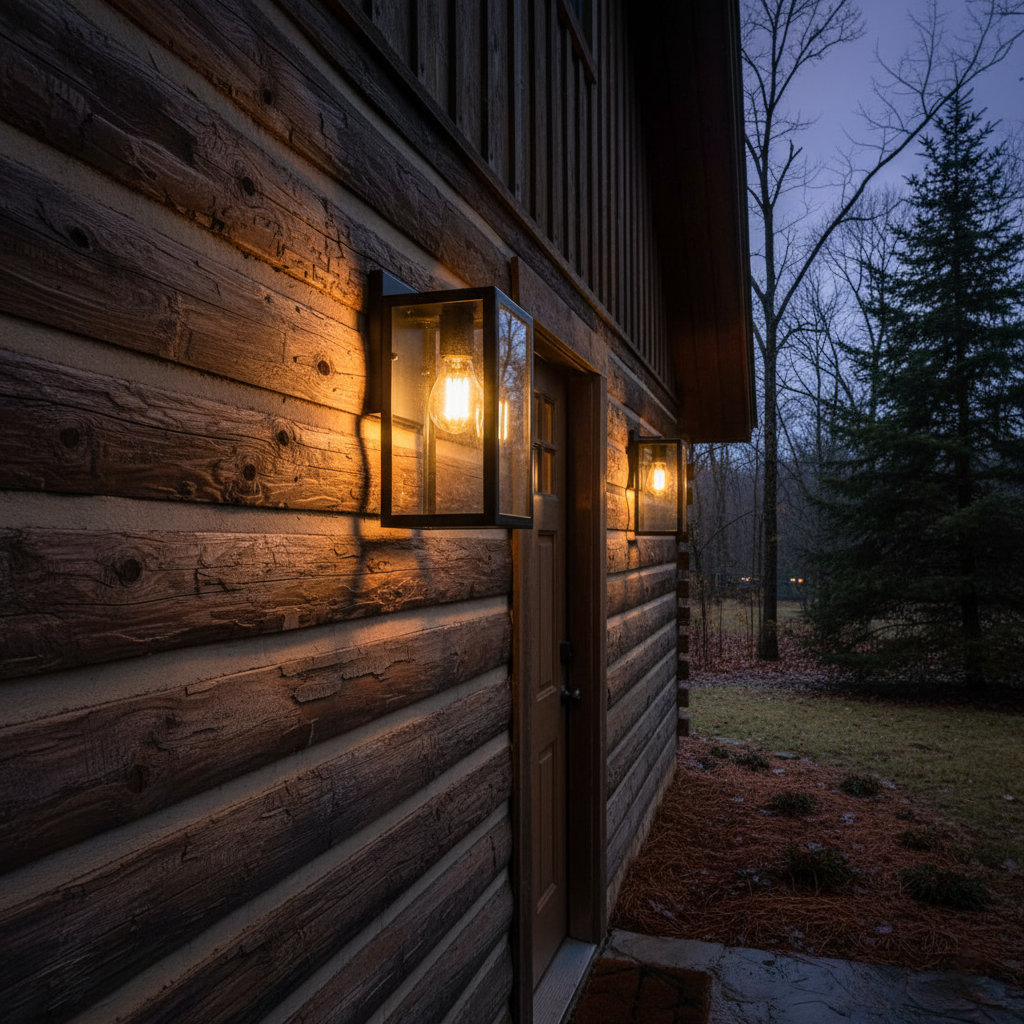 Alu Modern Small Regtangular Outdoor Wall Sconce Coach Light with Clear Glass - Matte Black