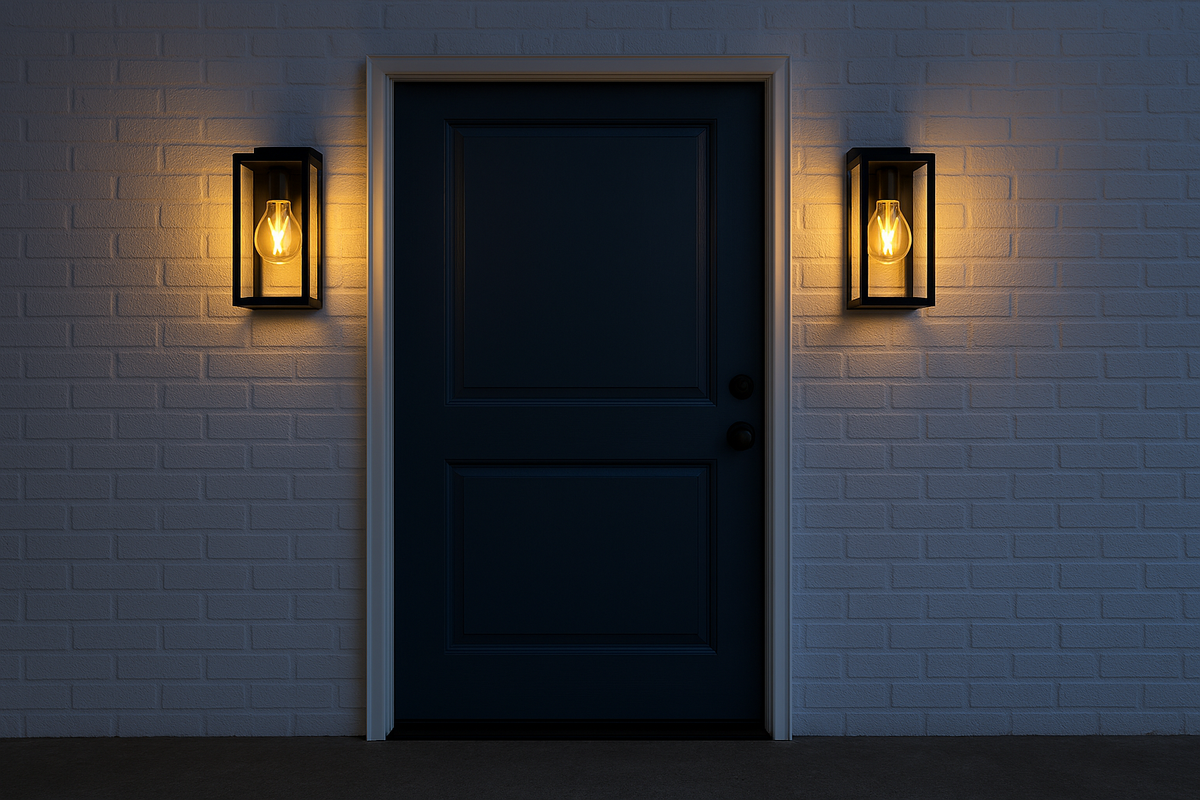 Alu Modern Small Regtangular Outdoor Wall Sconce Coach Light with Clear Glass - Matte Black