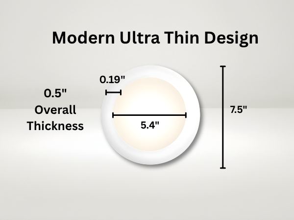 5/6" Low Profile Light - WH 3K, 4K, 5K