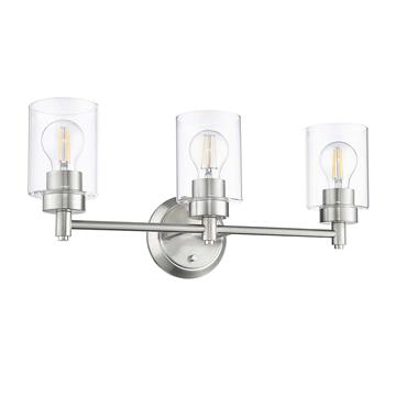 Mincio 3-Light Clear Glass Vanity