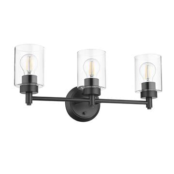 Mincio 3-Light Clear Glass Vanity