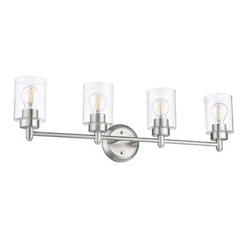 Mincio 4-Light Clear Glass Vanity