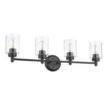 Mincio 4-Light Clear Glass Vanity