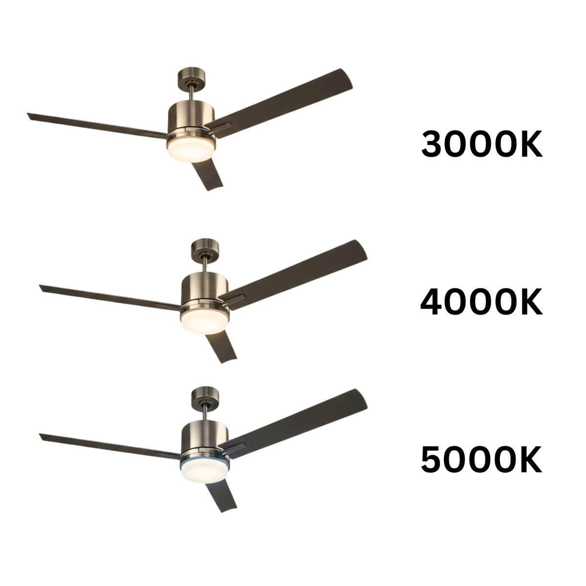 Neo Damp Patio Fan - NK Silver ABS Blades 20W LED 3K,4K,5K