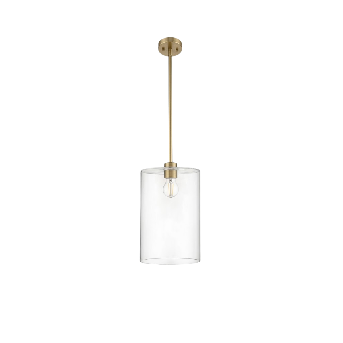 Minicio 1-Light 9" Clear Glass Pendant - BB