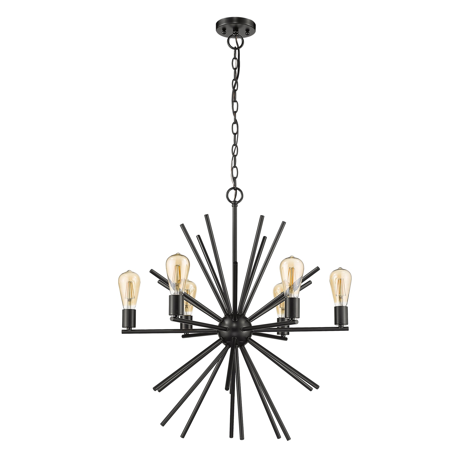 black chandelier sputnik vivio lighting