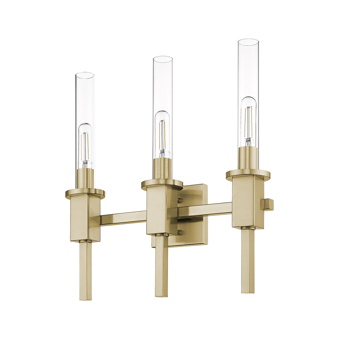 3 light vanity light gold modern bathroom