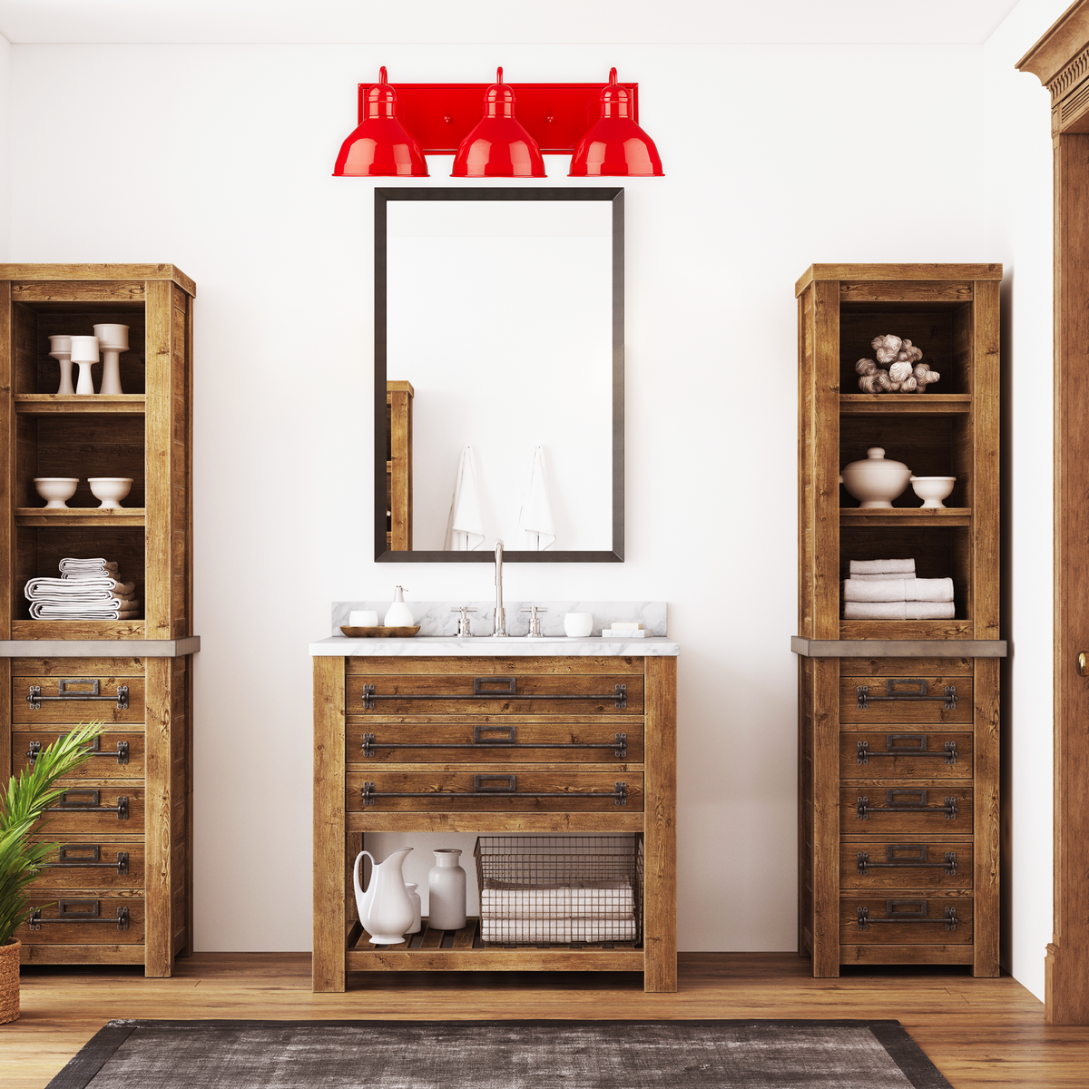 Vivio Gia 4-Light Vanity - Glossy Red