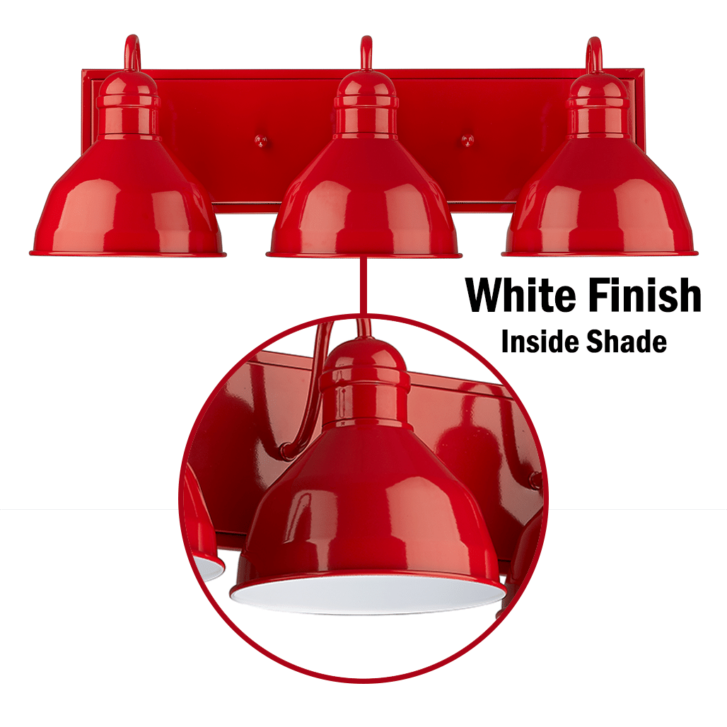 Vivio Gia 4-Light Vanity - Glossy Red