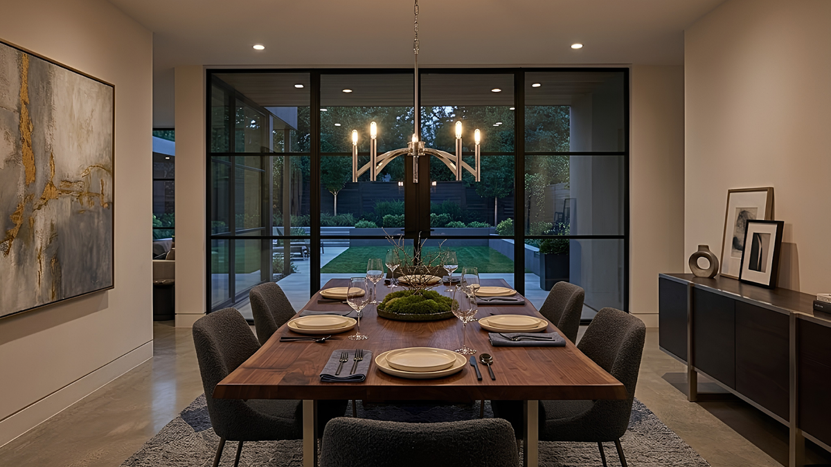 Vivio Tova 5-Light Chandelier - Polished Nickel
