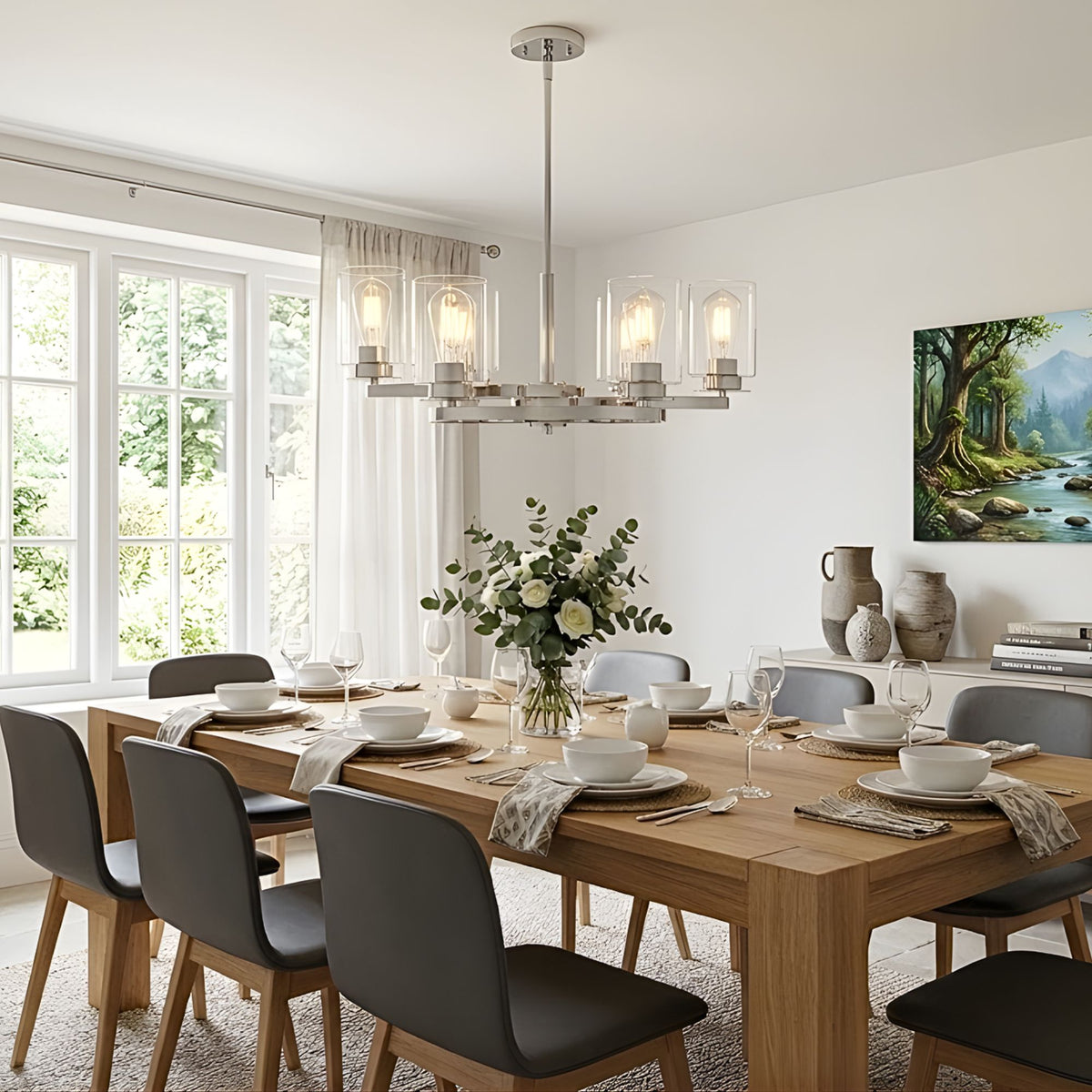 Vivio Jonna 6-Light Chandelier - Chrome