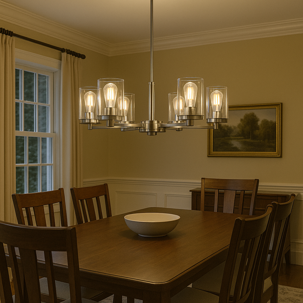 Vivio Jonna 6-Light Chandelier - Chrome