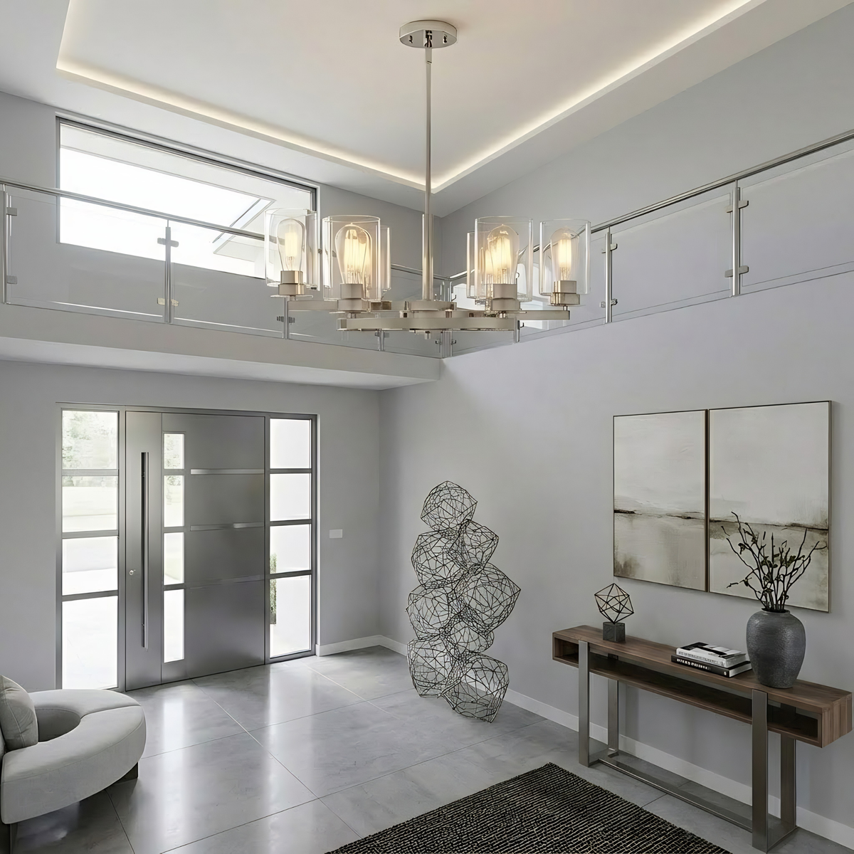 Vivio Jonna 6-Light Chandelier - Chrome