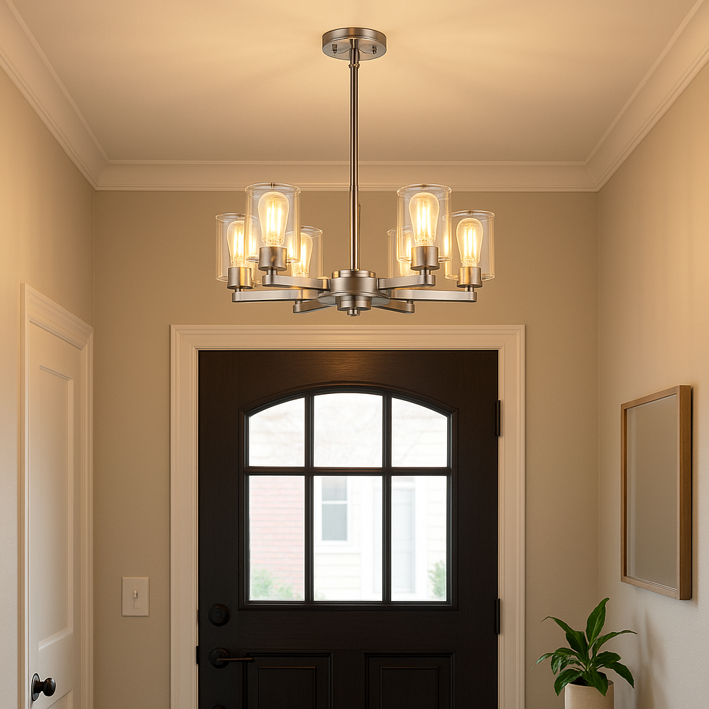 Vivio Jonna 6-Light Chandelier - Chrome