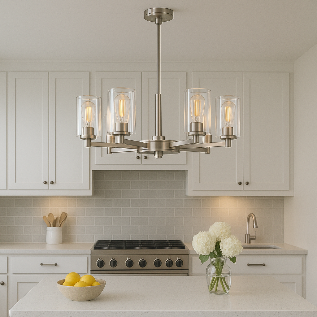 Vivio Jonna 6-Light Chandelier - Chrome