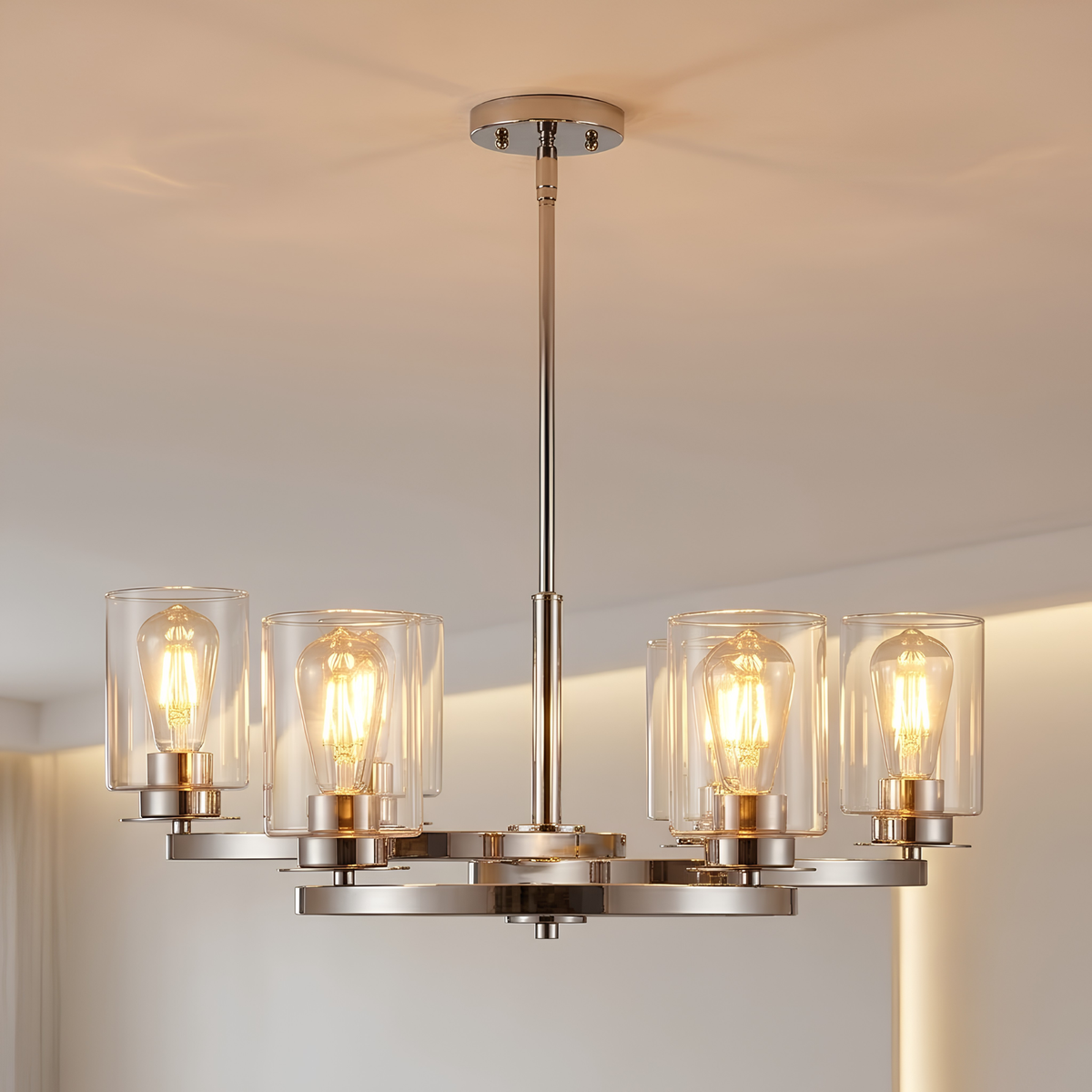 Vivio Jonna 6-Light Chandelier - Chrome