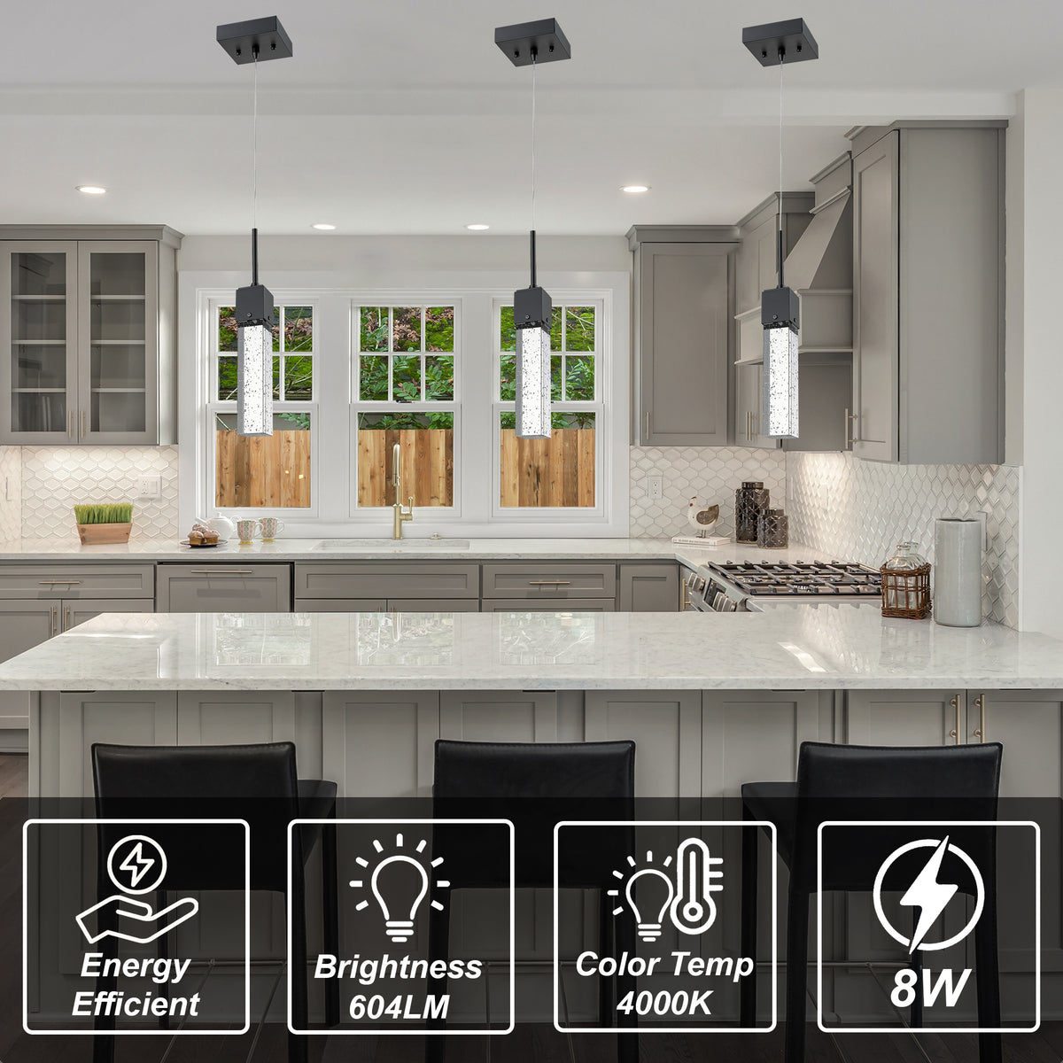 mini pendant light for kitchen black