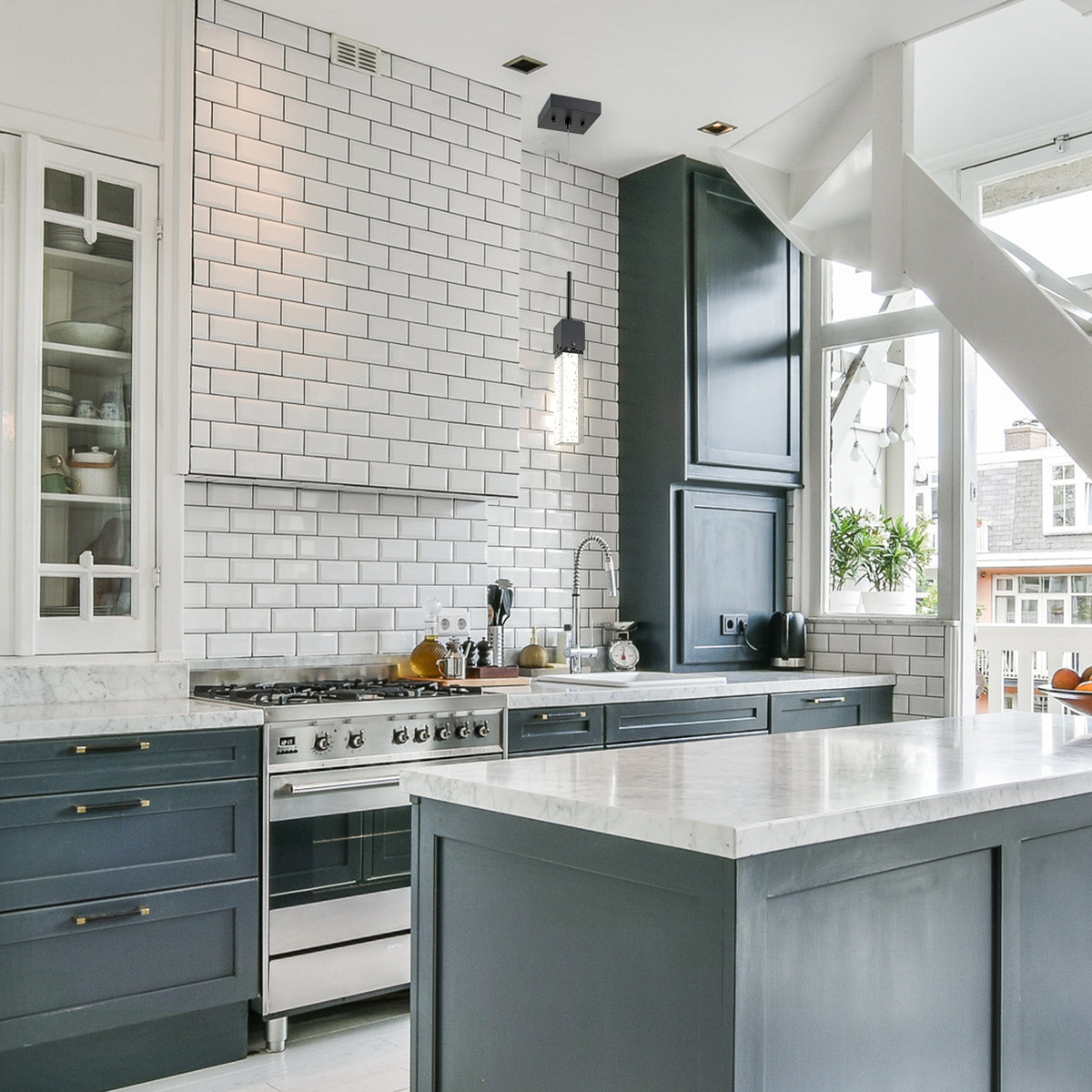 led mini pendant light for kitchen black