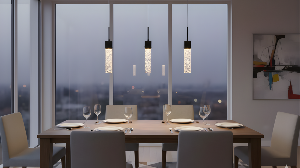 Vivio Pixi 1-Light Illuminated Glass Cube - Matte Black