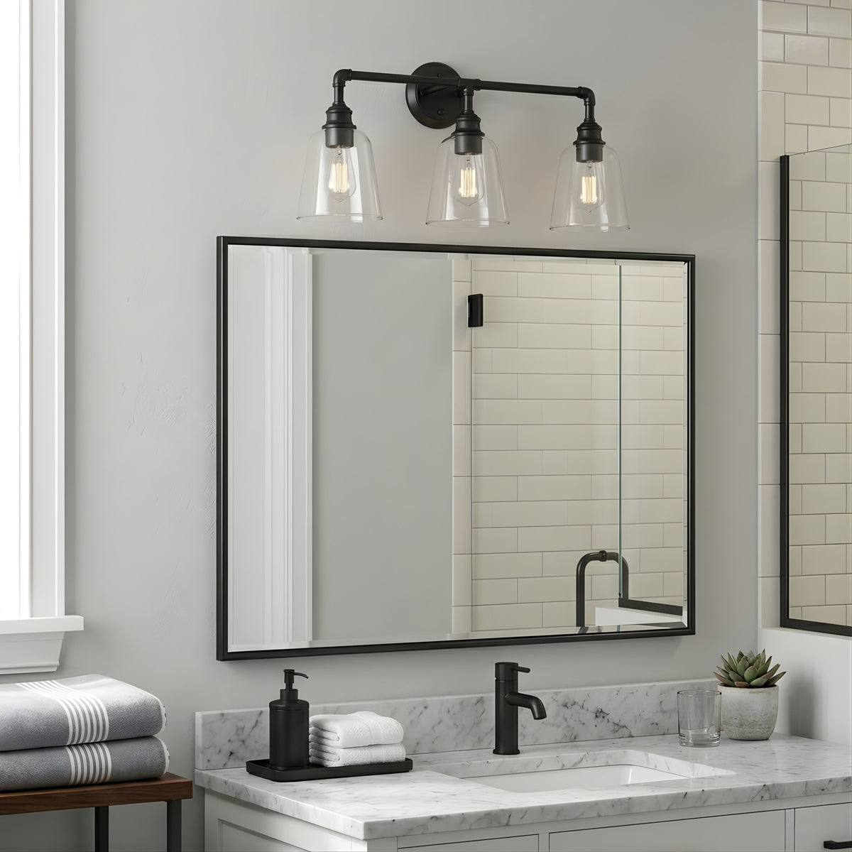 Vivio Milla 3-Light Vanity - Matte Black