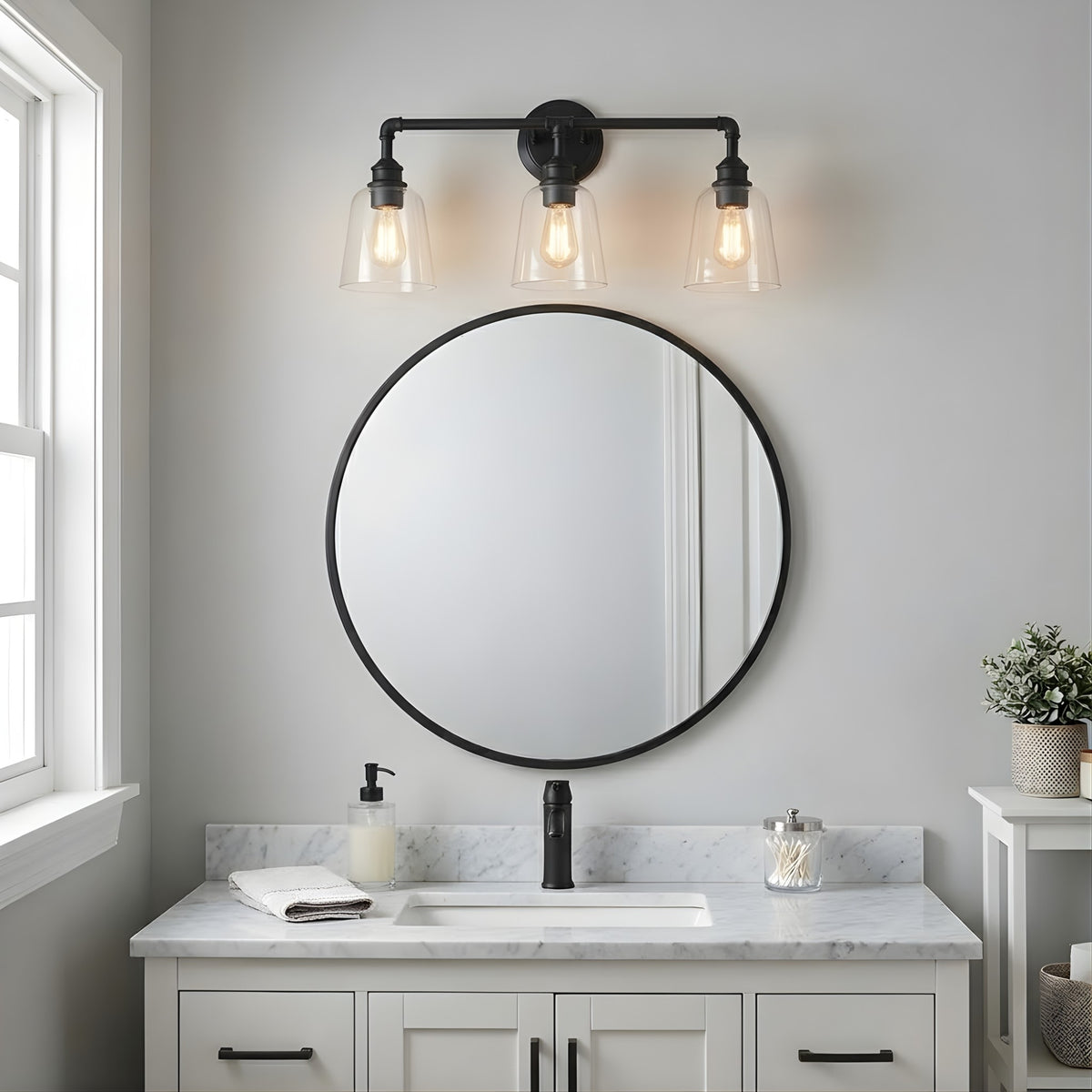 Vivio Milla 3-Light Vanity - Matte Black