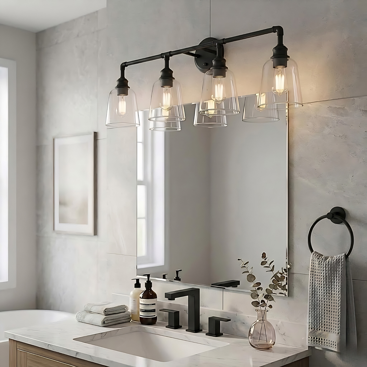 Vivio Milla 4-Light Vanity - Matte Black