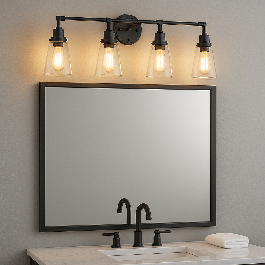 Vivio Milla 4-Light Vanity - Matte Black