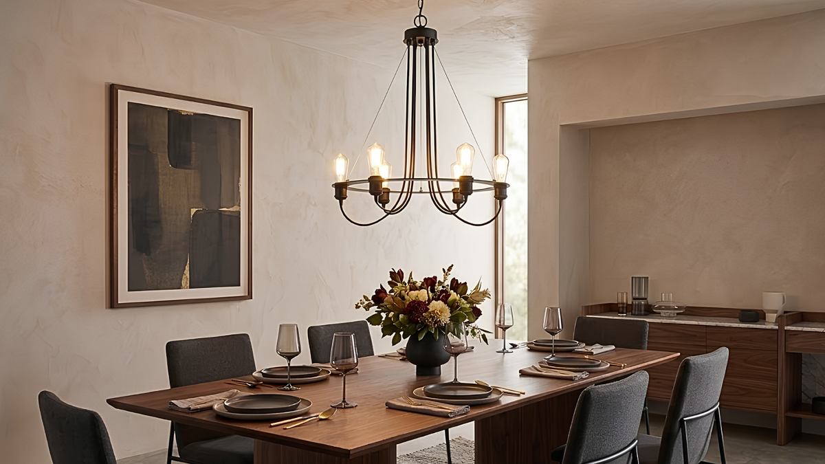Vivio Laia 6-Light Chandelier - Matte Black