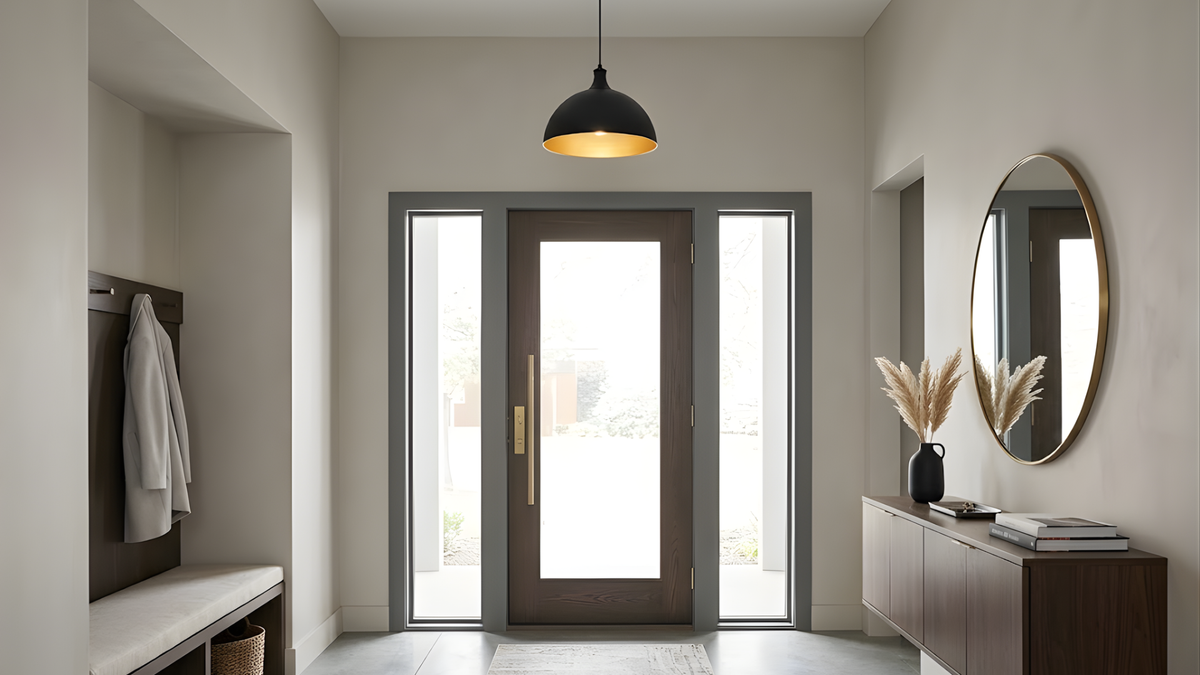 (MP-70478-1-WH/CG(E26)) VIVIO 1-LIGHT 12" MIA  WH METAL SHADE WH CORDED PENDANT