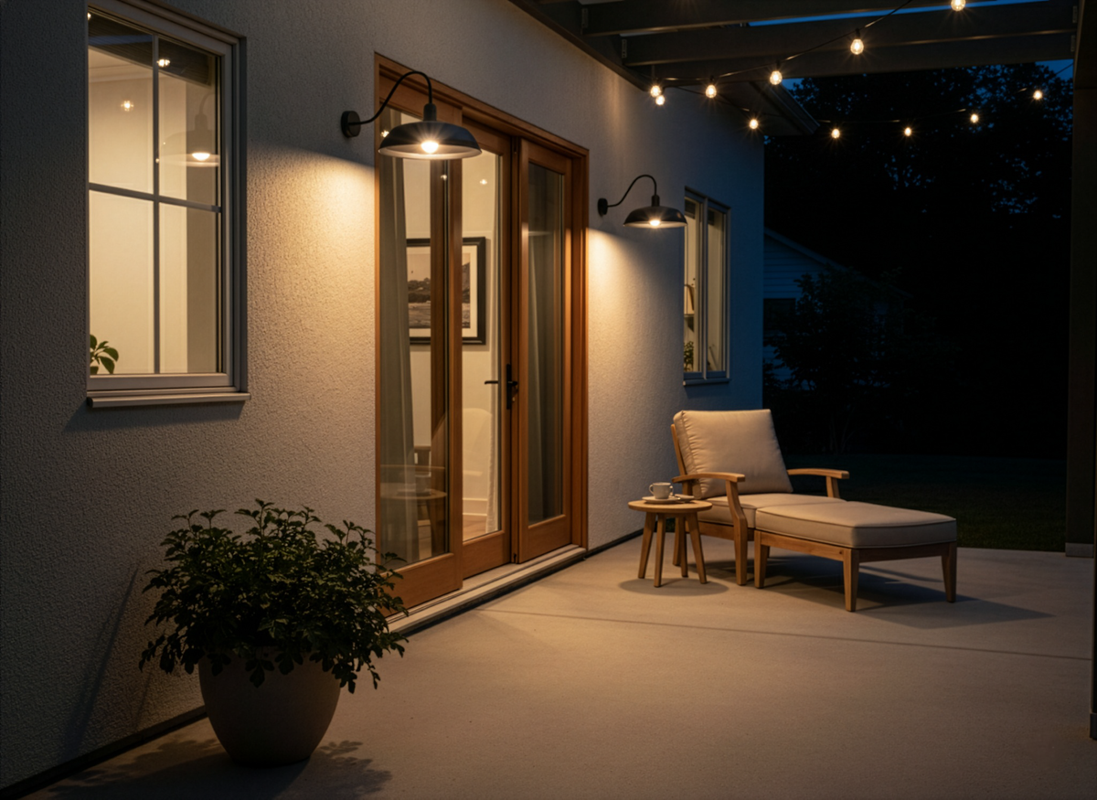 Vivio Gia 1-Light 9" Small Gooseneck Barn Light - MB