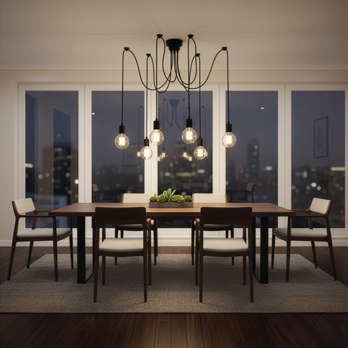 Vivio Charlotte 6-Light Spider Adjustable  - MB