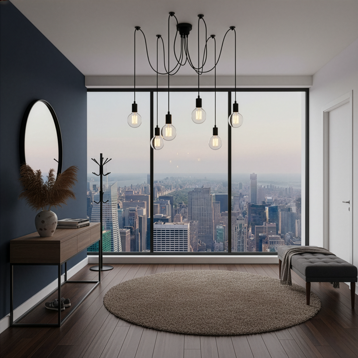 Vivio Charlotte 6-Light Spider Adjustable  - MB